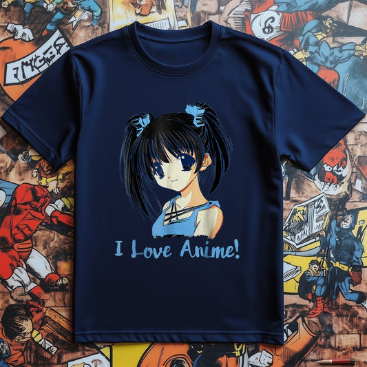 I Love Anime Anime Girl T-Shirt
