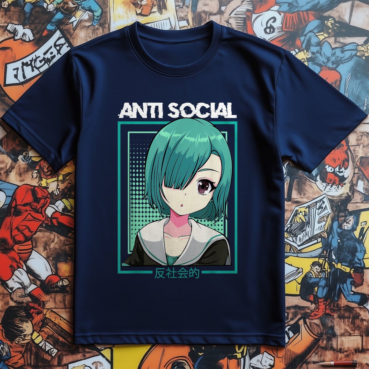 Anti-Social Anime Girl Kawaii T-Shirt