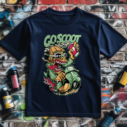 Go Scoot Zombie Motorcycle T-Shirt