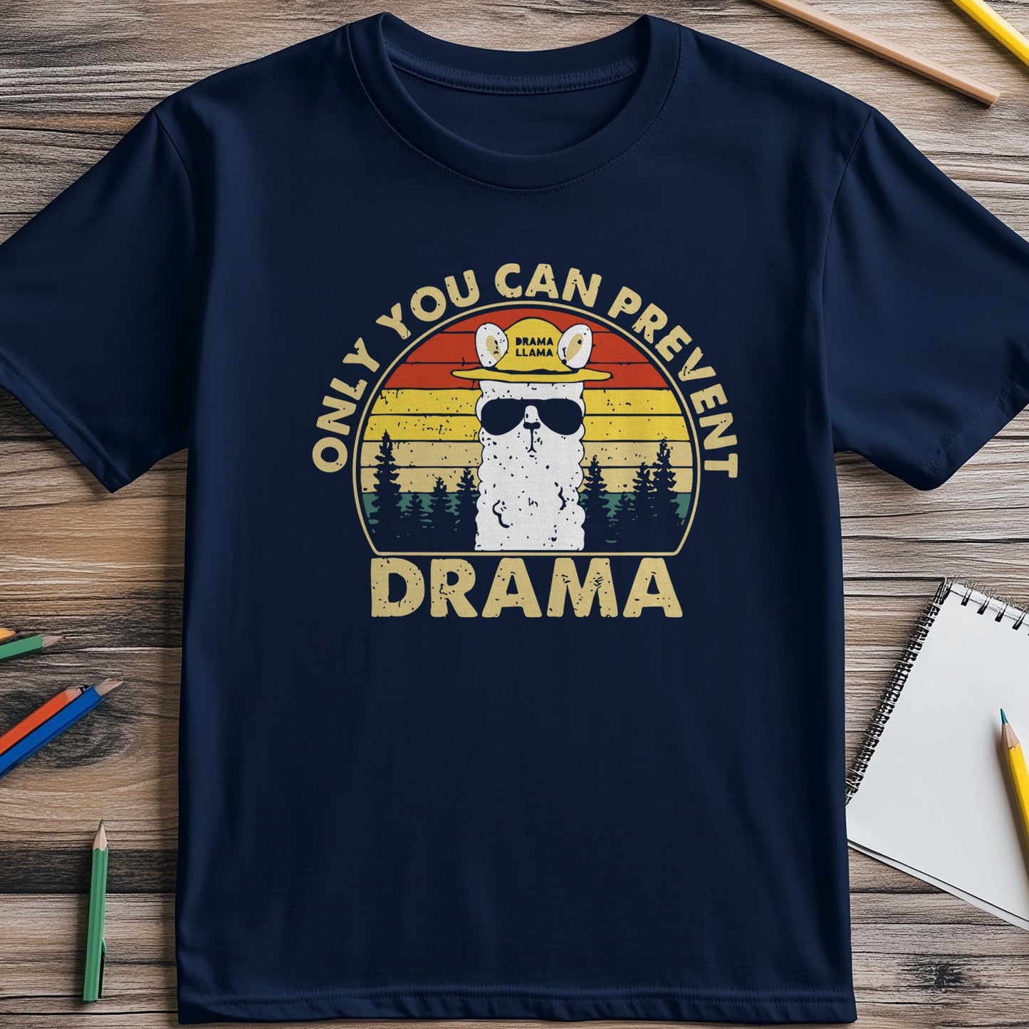 Drama Llama 5 T-Shirt - Chill & Funny!