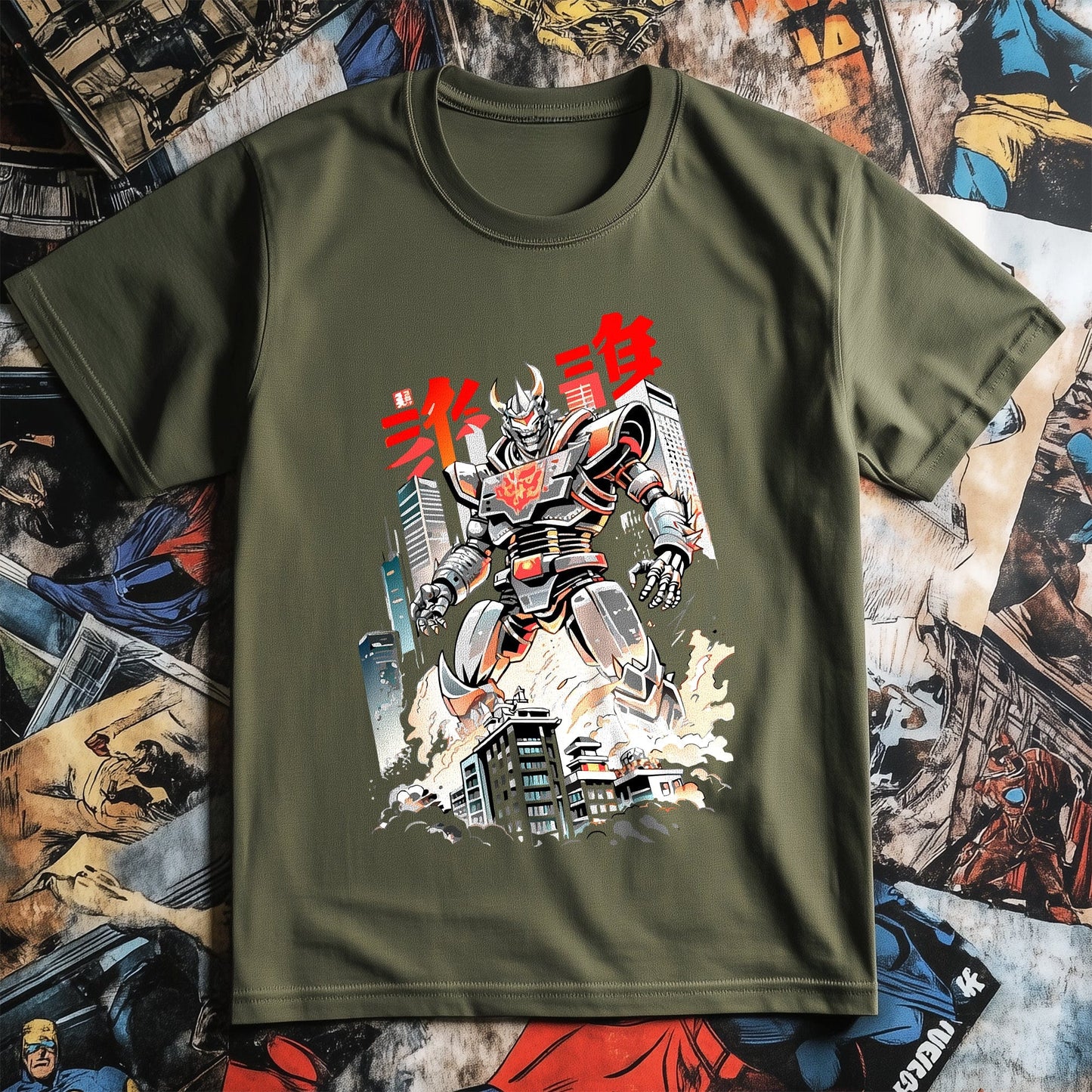 Kaiju Robot Anime T-shirt
