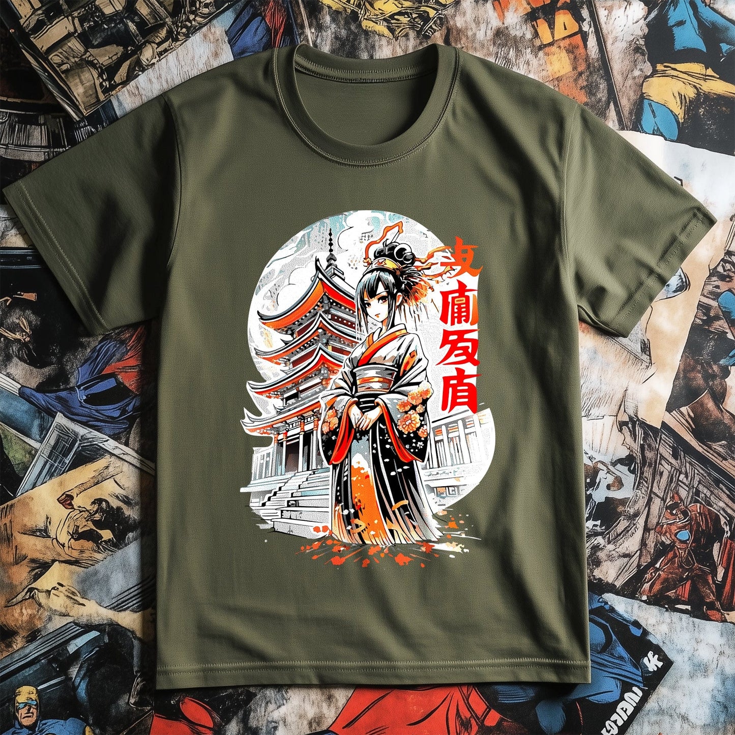 Geshir Anime Samurai T-shirt