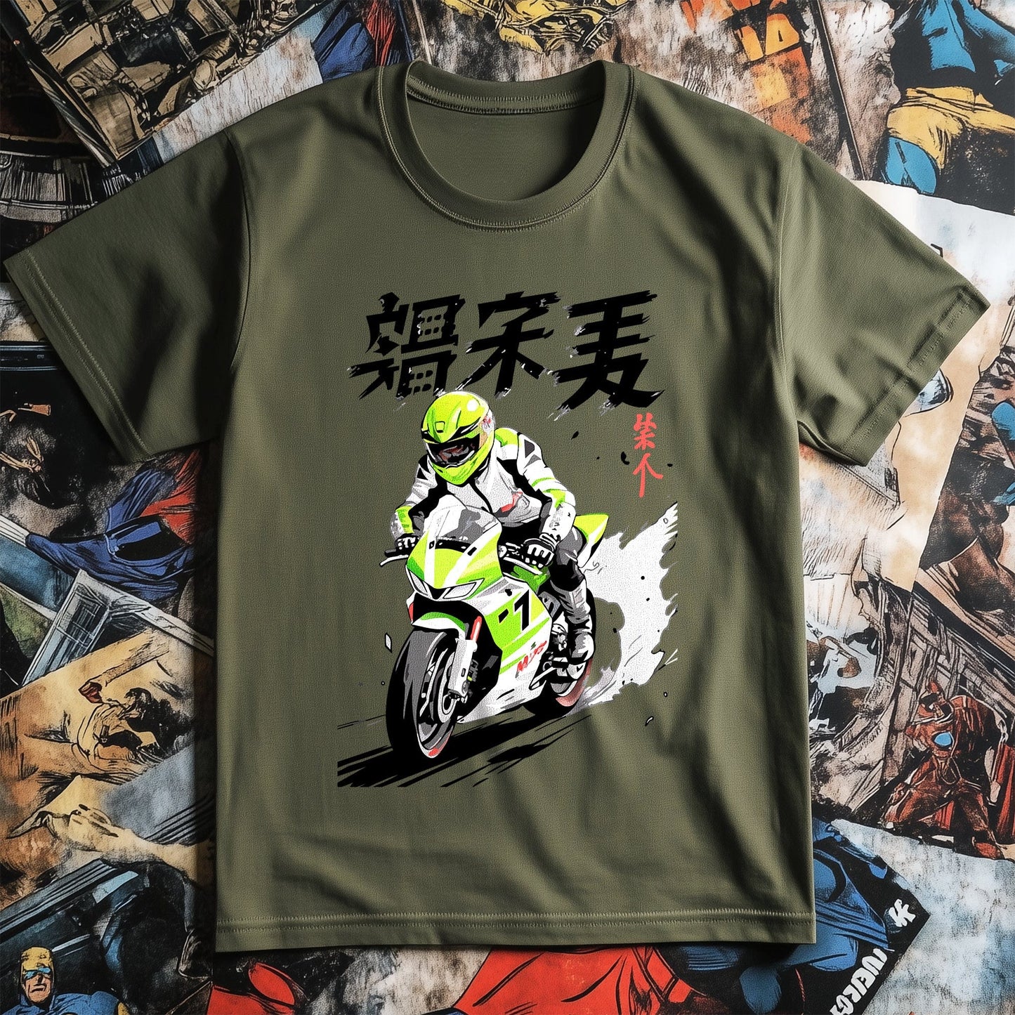 Anime Motorbike T-shirt - Rev Up