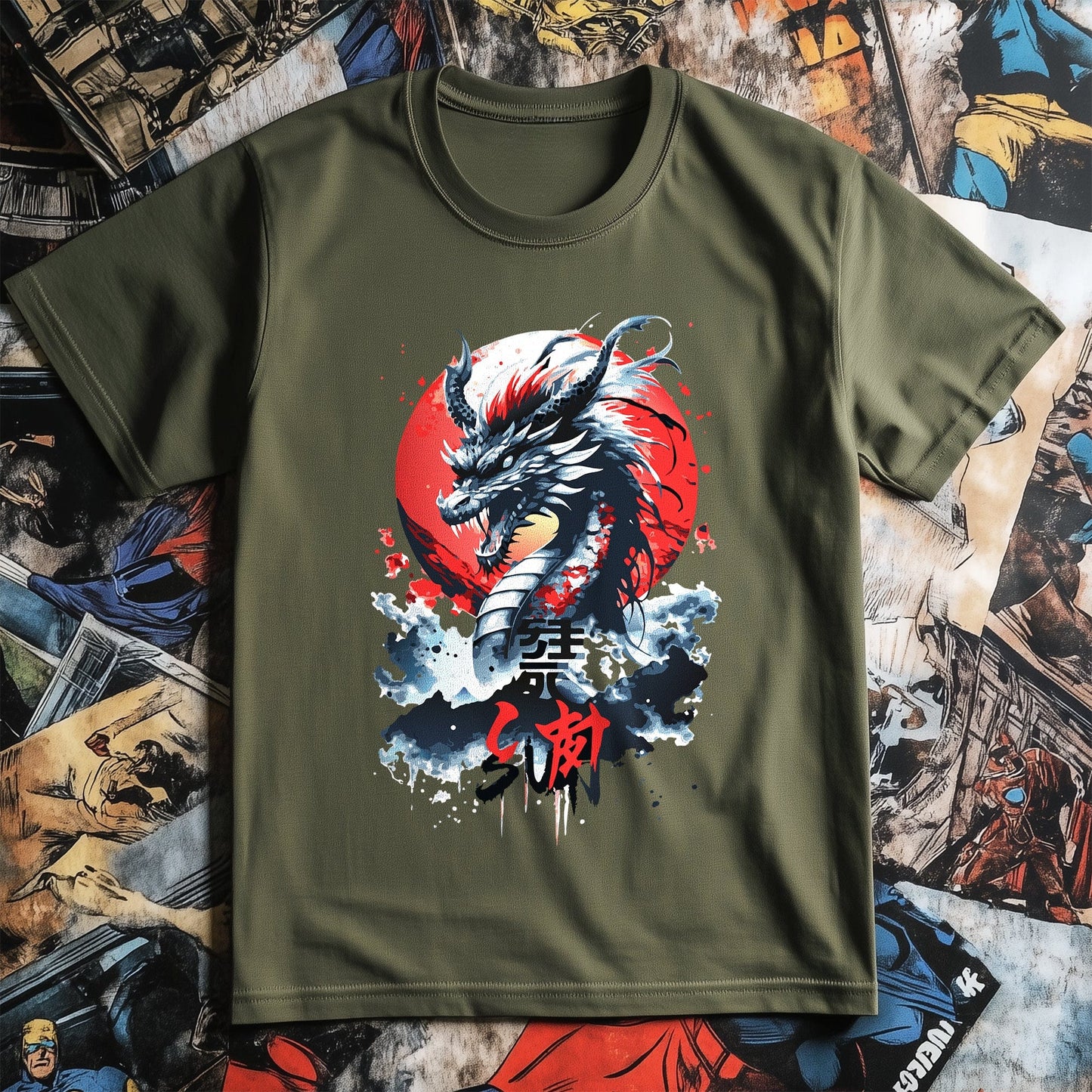 Sun Dragon Anime T-Shirt