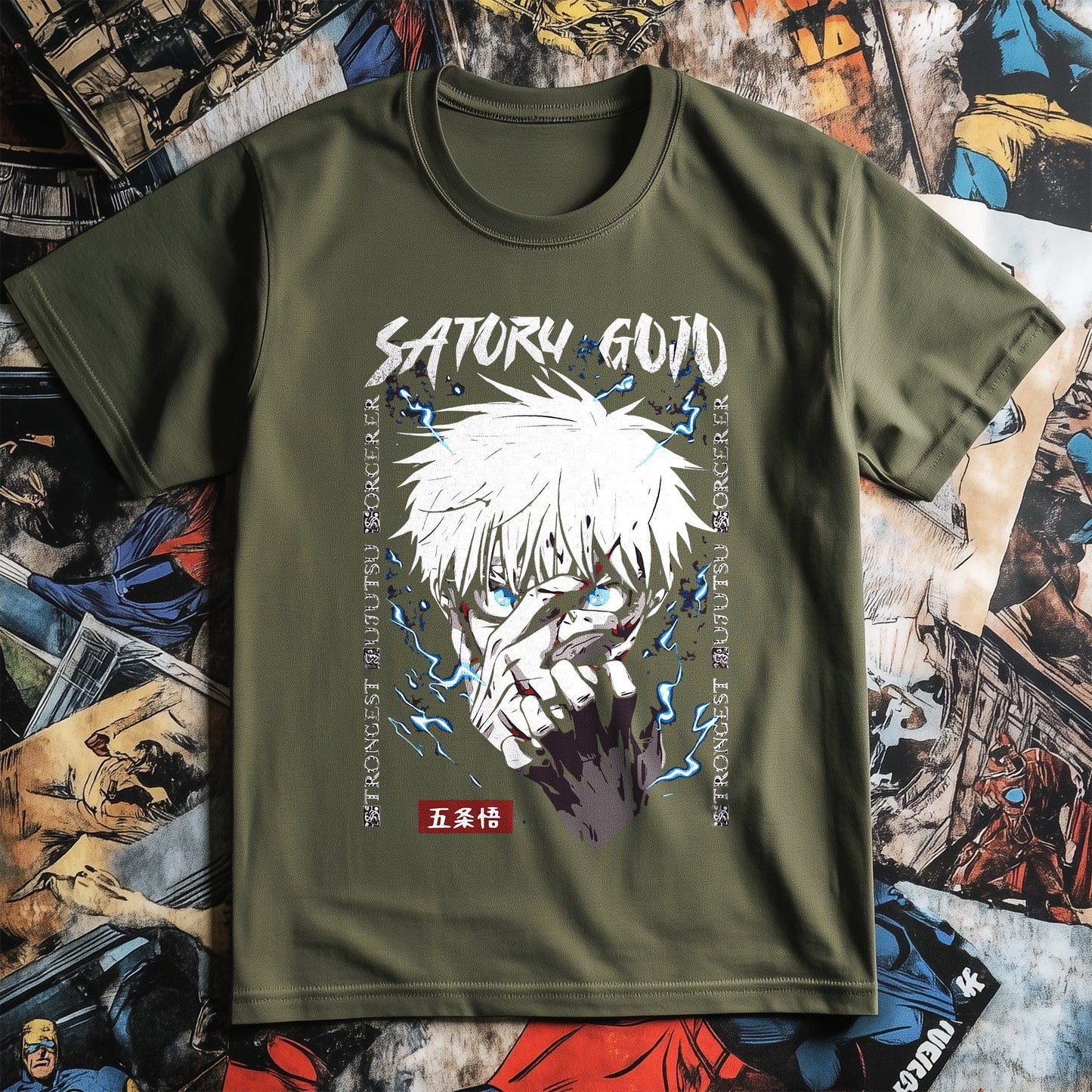 Satoru Anime Face T-shirt