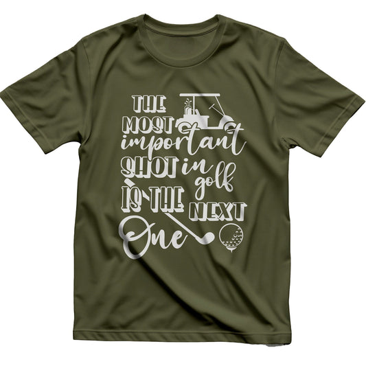 Golf-75 T-shirt The Most Important Shot In Golf