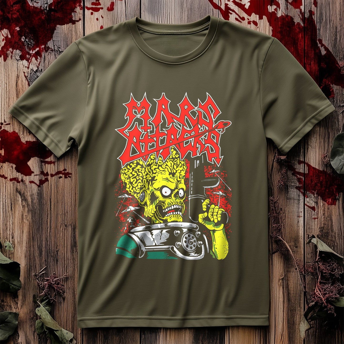 Mars-Attack Zombie Gun T-Shirt