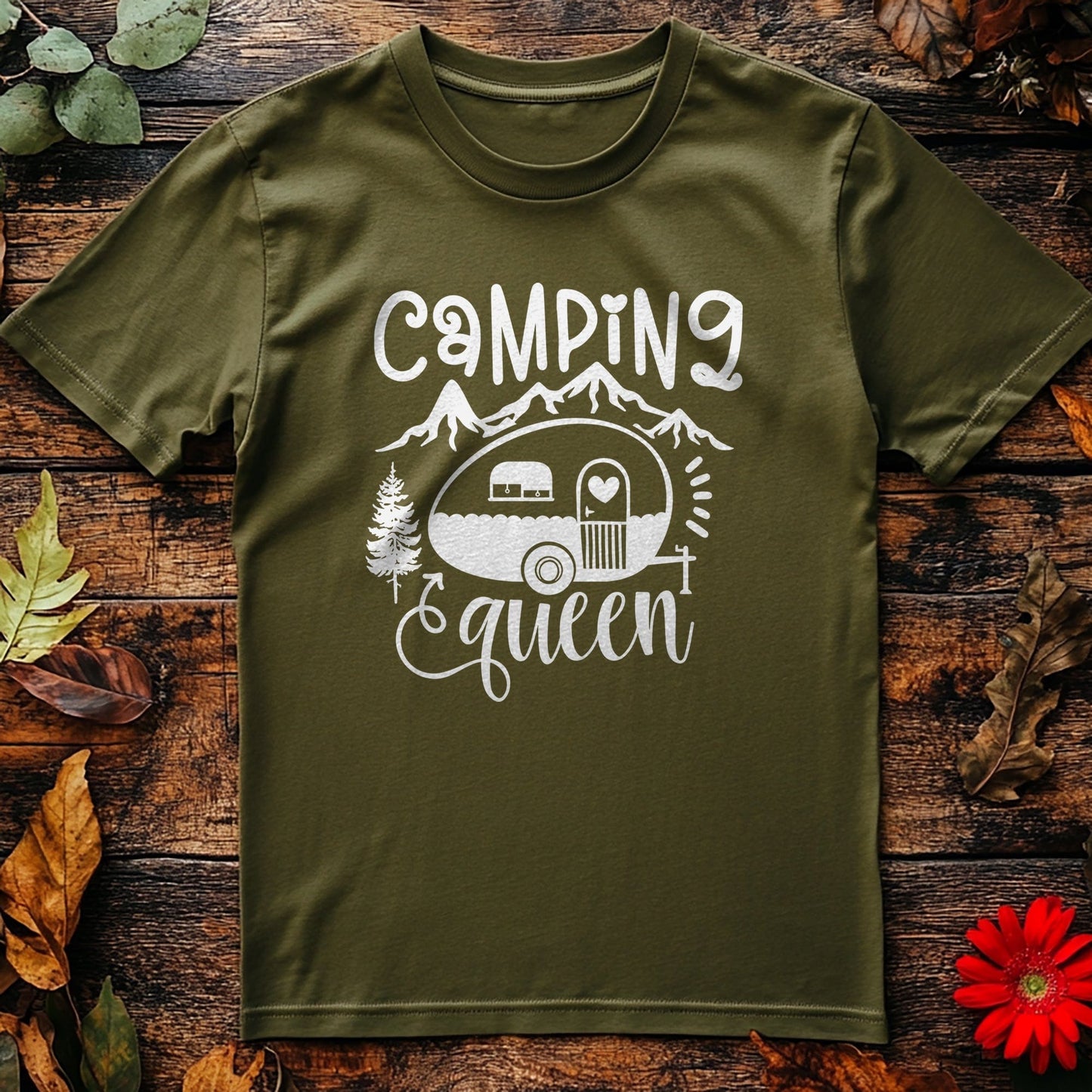 Camping Queen T-Shirt - Funny and