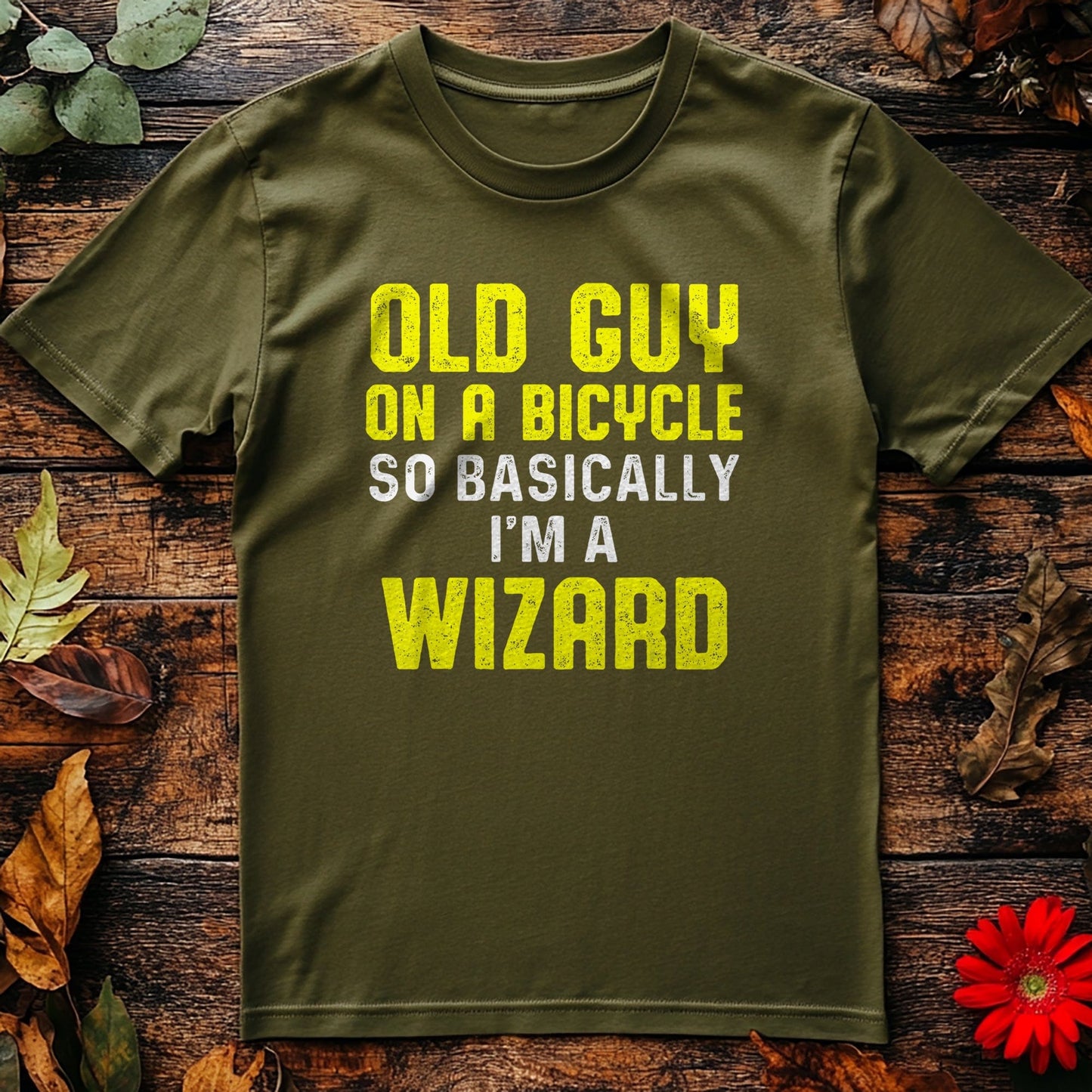 Cycling Wizardry T-shirt Funny Old