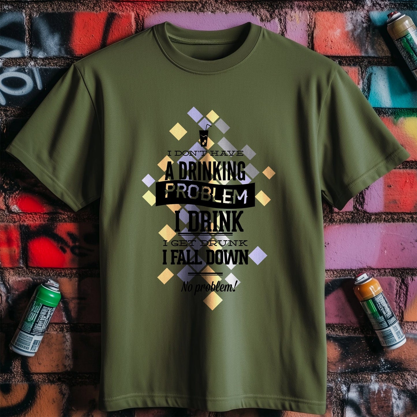 Drinking Problem Funny T-Shirt -