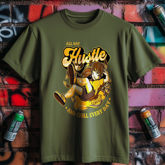 All Day Hustle T-shirt - Funny and