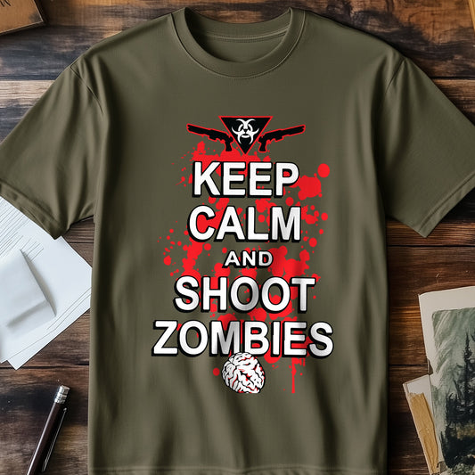 Keep Calm and Shoot Zombies T-Shirt