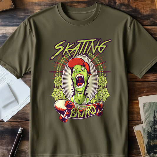 Skating Bast**d Zombie T-Shirt