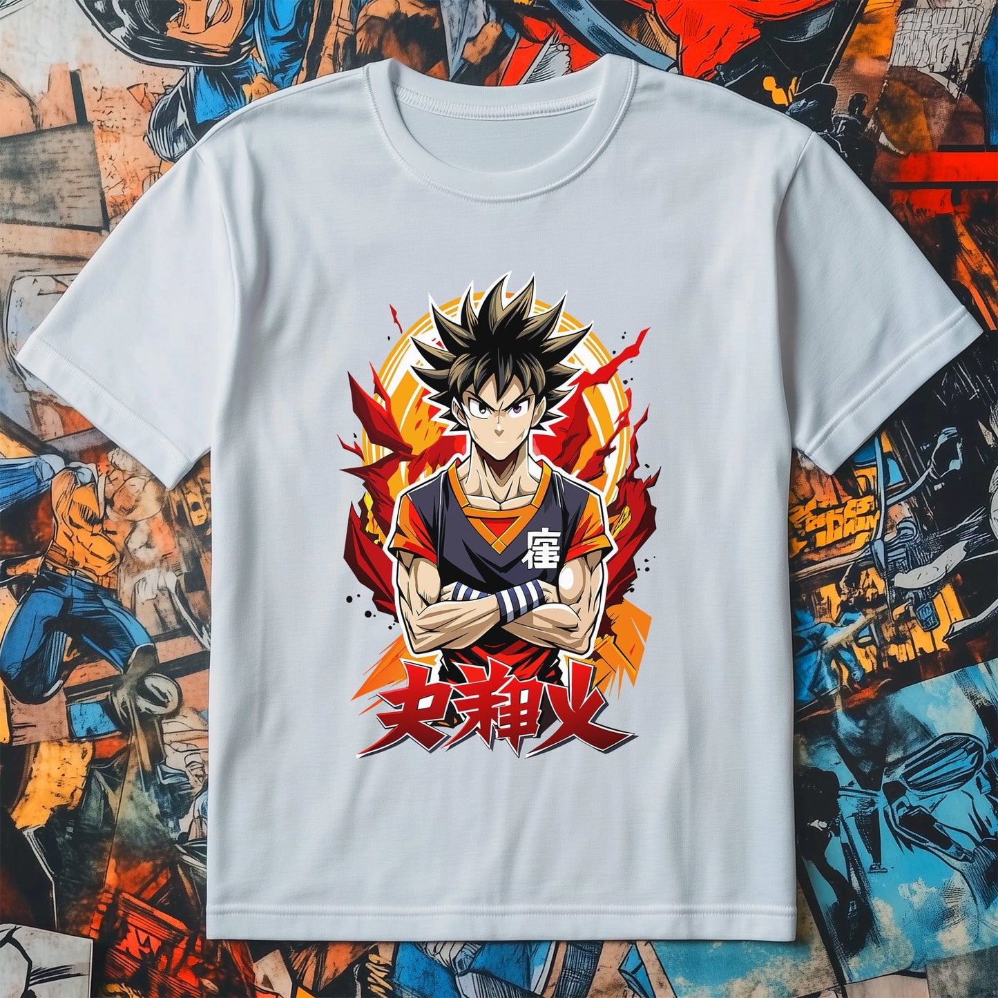 Anime Cartoon Warrior T-shirt