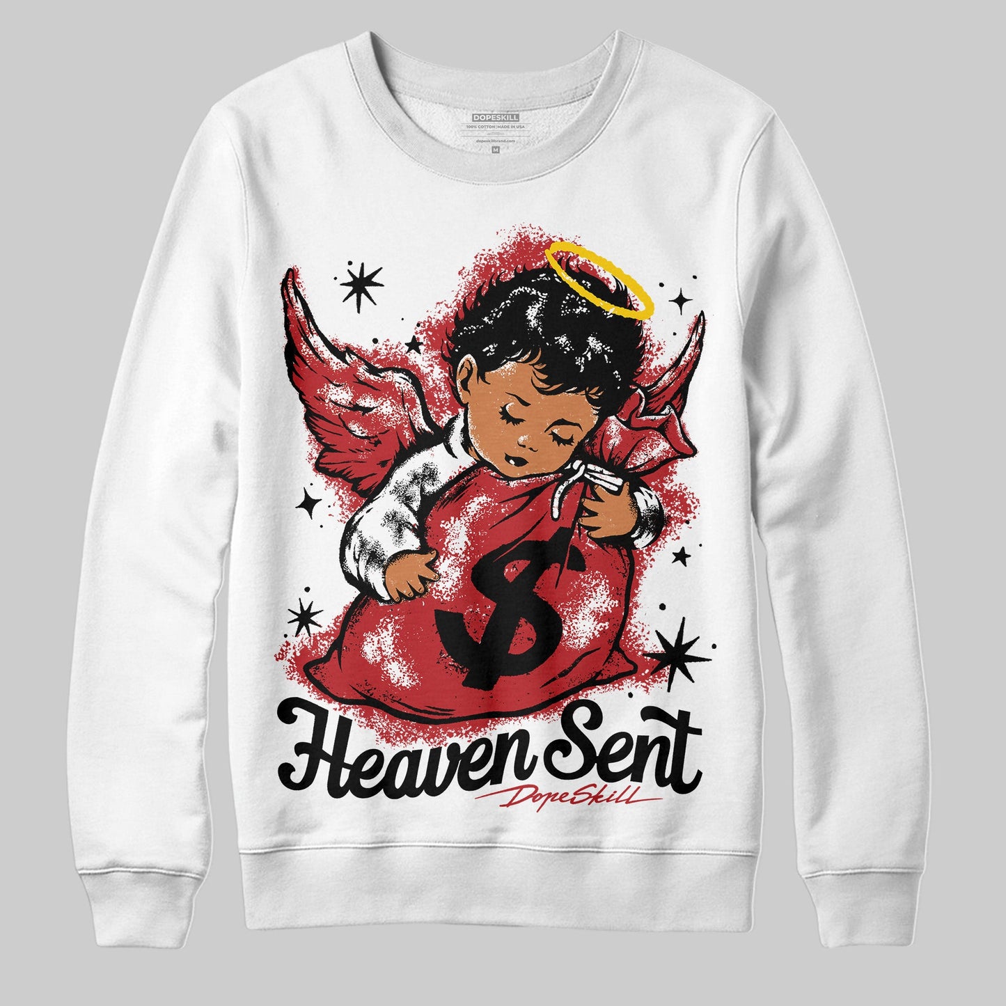 Black Toe Reimagined 1s DopeSkill Sweatshirt Heaven Sent Graphic