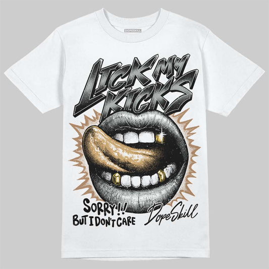 1906R ‚ÄòWhite Gold‚Äô DopeSkill T-Shirt Lick My Kicks Graphic