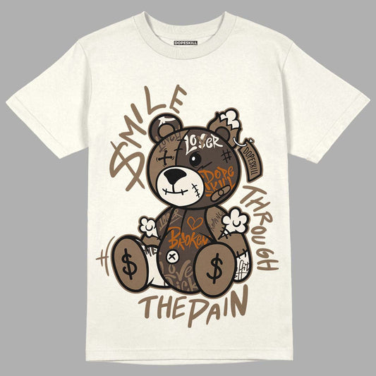 AJ 1 Low OG ‚ÄúReverse Mocha‚Äù DopeSkill Sail T-shirt Smile Through The Pain Graphic