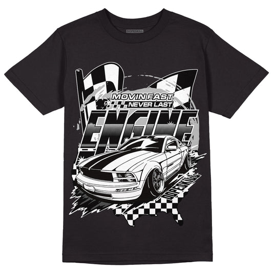 85 Black White 1s DopeSkill T-Shirt ENGINE Tshirt Graphic