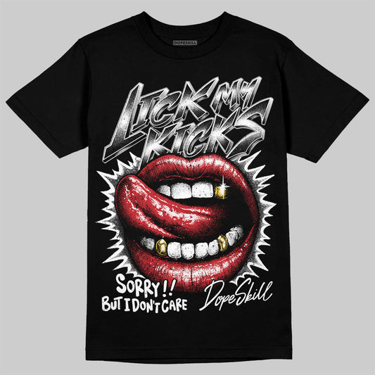 Bred Velvet 11s DopeSkill T-Shirt Lick My Kicks Graphic