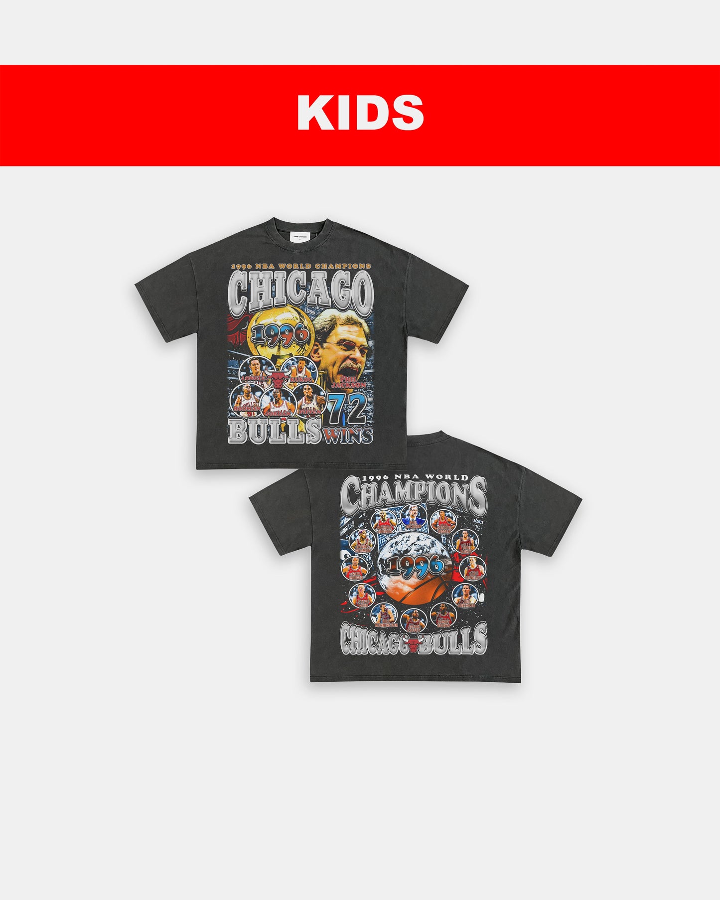 1996 NBA CHAMPS - KIDS TEE - [DS] Style001