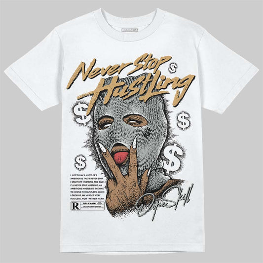 1906R ‚ÄòWhite Gold‚Äô DopeSkill T-Shirt Never Stop Hustling Graphic