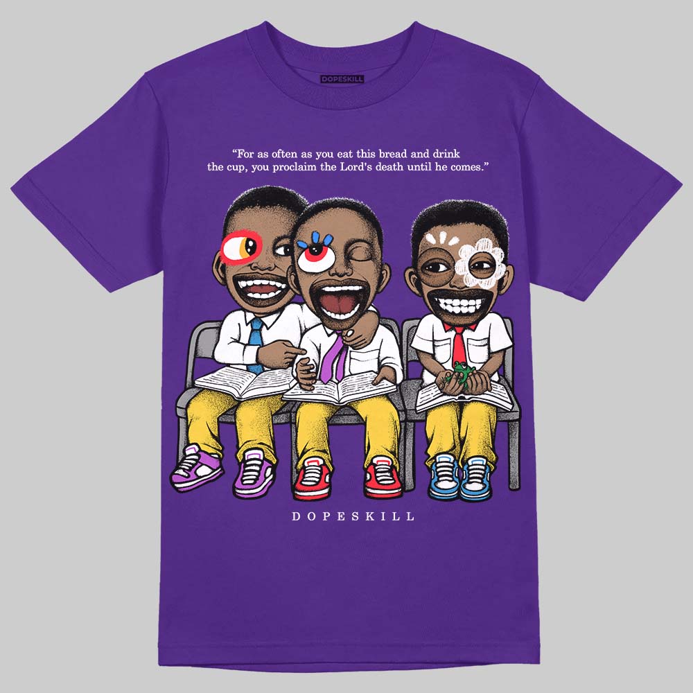 Field Purple 12s DopeSkill T-Shirt First Sunday Graphic