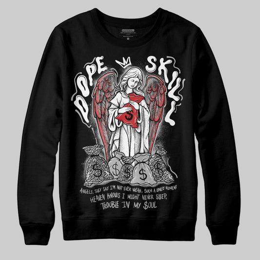 Black Cement 3s DopeSkill Sweatshirt Angels Graphic