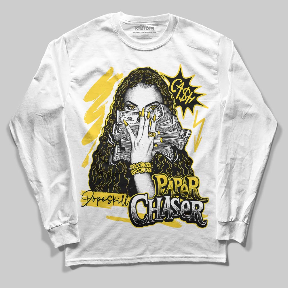 Black Tour Yellow AJ 4 Thunder DopeSkill Long Sleeve T-Shirt NPC Graphic