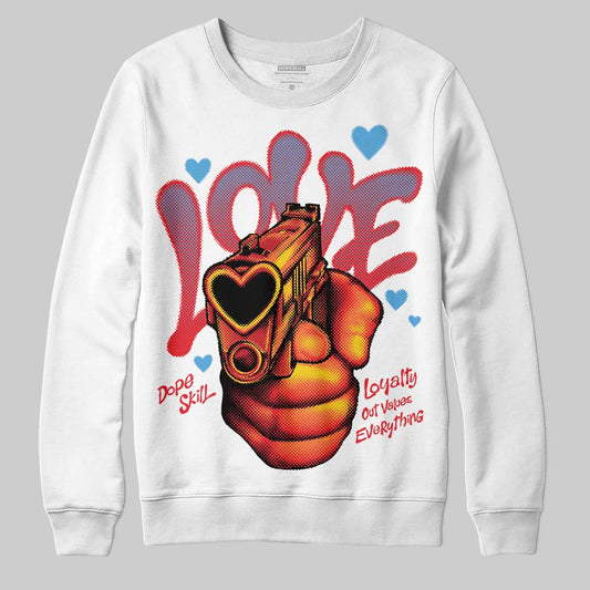 Cherry 11s DopeSkill Sweatshirt Love Shot Graphic