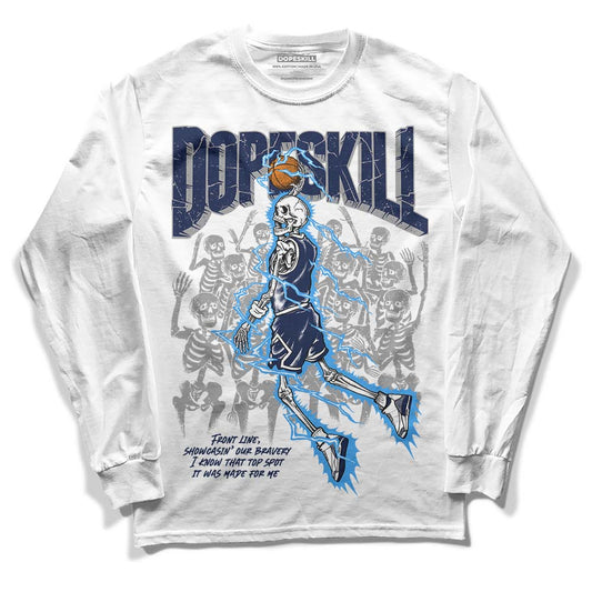 AJ Spizike White Obsidian DopeSkill Long Sleeve T-Shirt Thunder Dunk Graphic