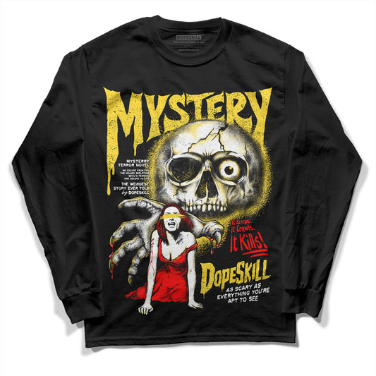 Black Tour Yellow AJ 4 Thunder DopeSkill Long Sleeve T-Shirt Mystery Ghostly Grasp Graphic