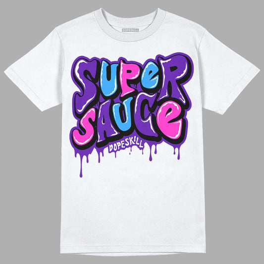 Dunk Purple Championship Court White DopeSkill T-Shirt Super Sauce Graphic