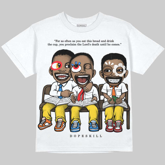 Black Tour Yellow AJ 4 Thunder DopeSkill Oversize Print T-Shirt First Sunday Graphic