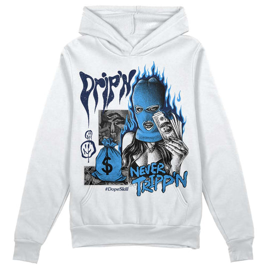 AJ Spizike White Obsidian DopeSkill Hoodie Sweatshirt Drip'n Never Tripp'n Graphic