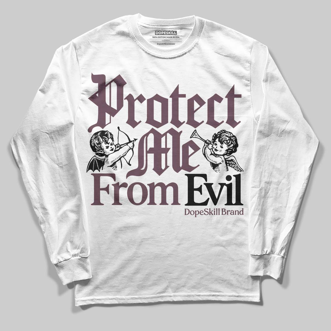 A Ma Maniere x "Violet Ore" 5s DopeSkill Long Sleeve T-Shirt Protect Me From Evil Graphic