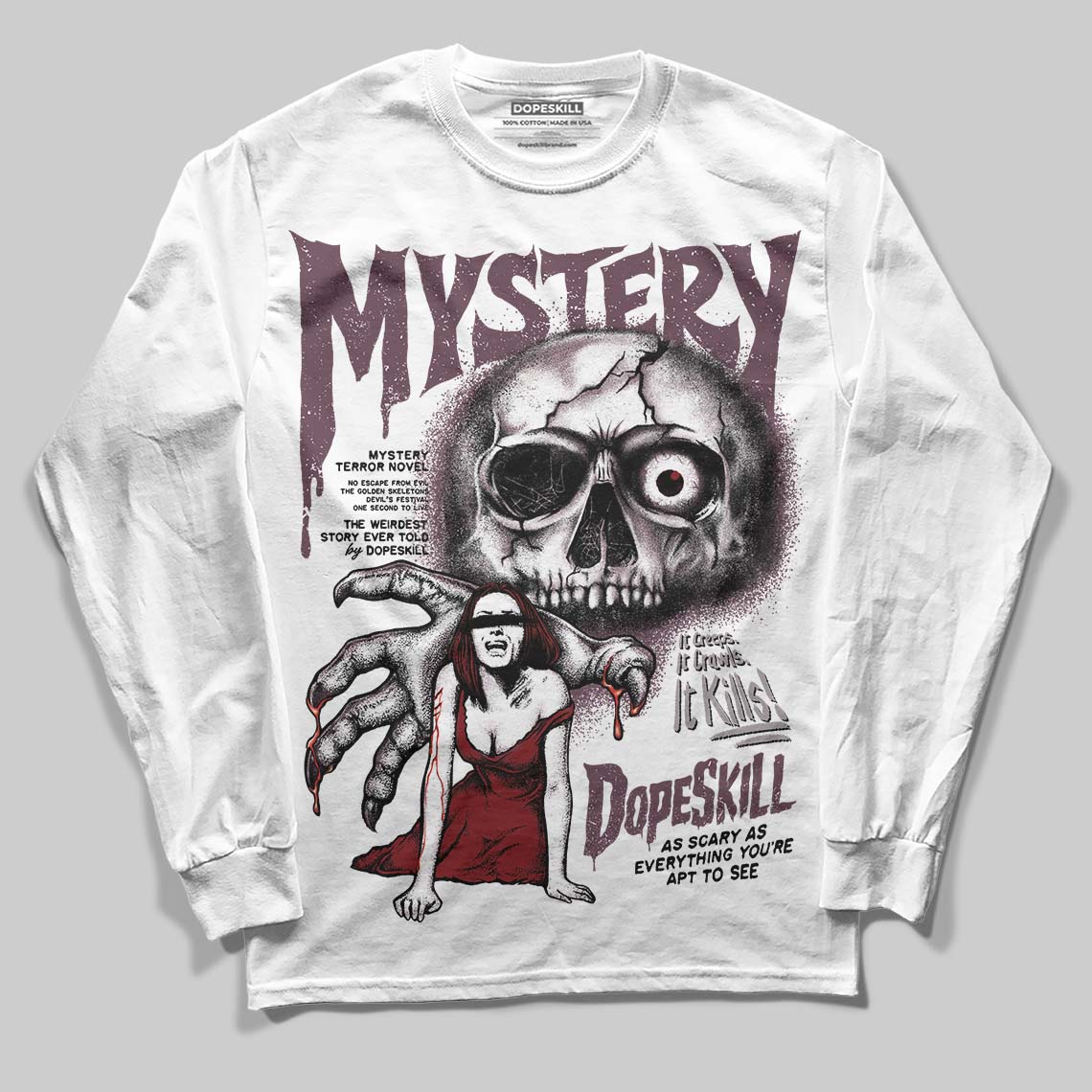A Ma Maniere x "Violet Ore" 5s DopeSkill Long Sleeve T-Shirt Mystery Ghostly Grasp Graphic