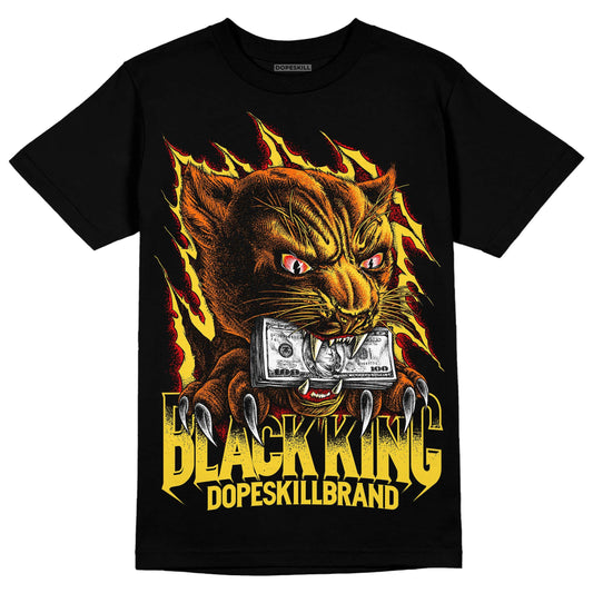 Black Tour Yellow AJ 4 Thunder DopeSkill T-Shirt Black King Graphic