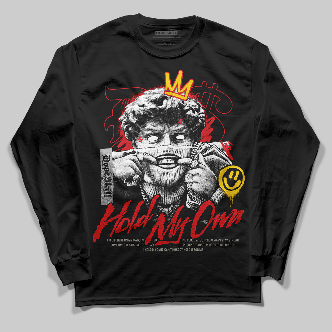 Fire Red 3s DopeSkill Long Sleeve T-Shirt In My Way Graphic