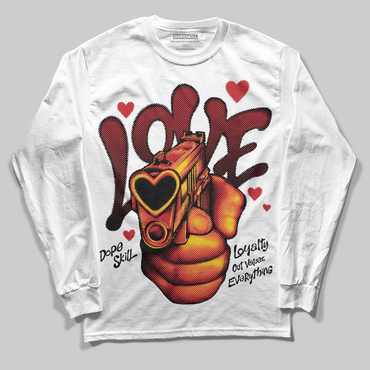 Bred 11s DopeSkill Long Sleeve T-Shirt Love Shot Graphic