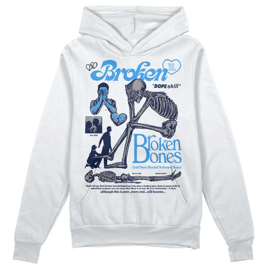 AJ Spizike White Obsidian DopeSkill Hoodie Sweatshirt Broken Bones Graphic