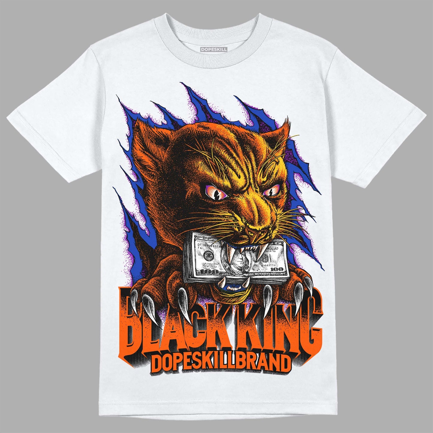 Dunk Low Futura Orange Blaze DopeSkill T-Shirt Black King Graphic