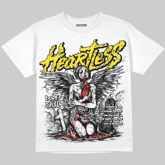 Black Tour Yellow AJ 4 Thunder DopeSkill Oversize Print T-Shirt Heartless Graphic