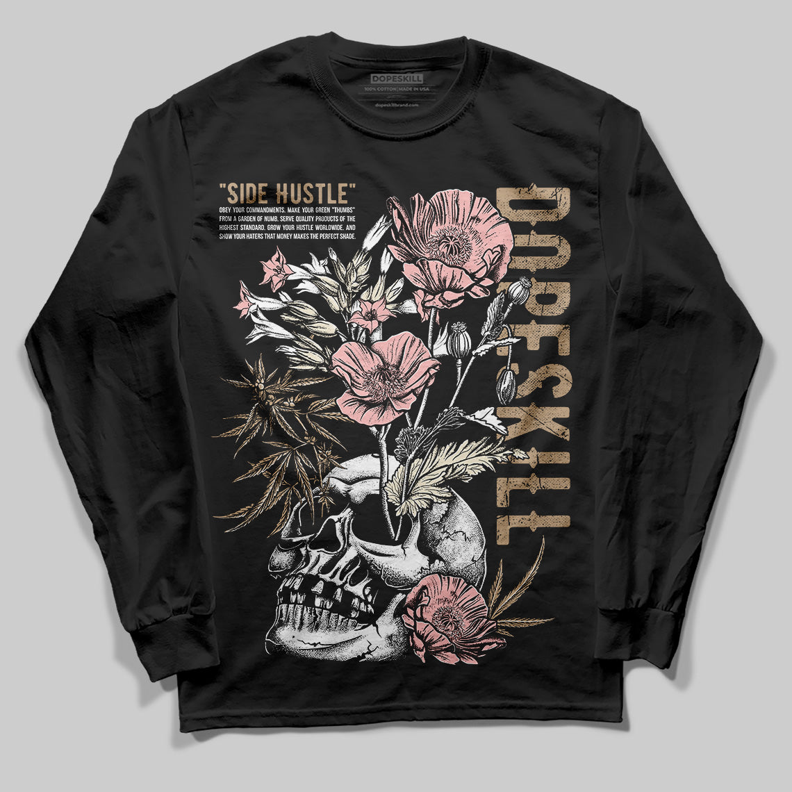 AIR FORCE 1 LINEN DopeSkill Long Sleeve T-Shirt Side Hustle Graphic