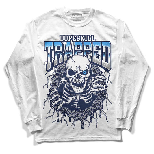AJ Spizike White Obsidian DopeSkill Long Sleeve T-Shirt Trapped Halloween Graphic