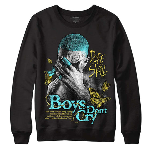 Aqua 5s DopeSkill Sweatshirt Boys Don't Cry Graphic