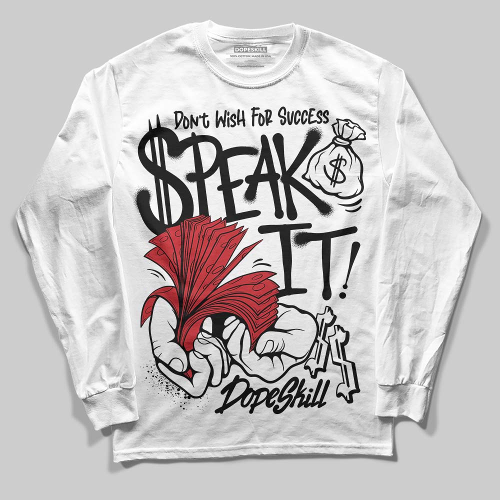 Black Metallic Reimagined 5s DopeSkill Long Sleeve T-Shirt Speak It Graphic