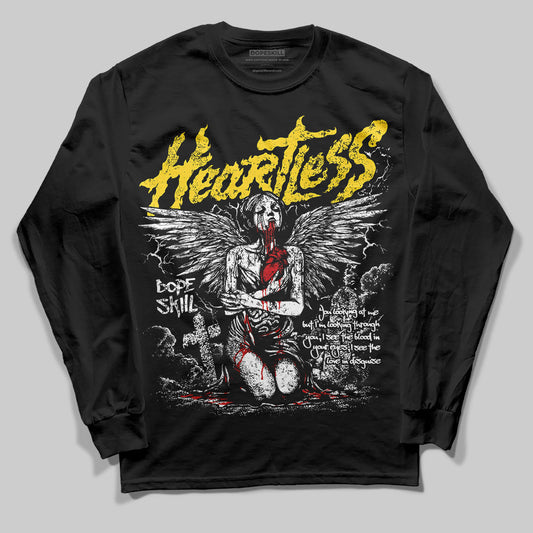 Black Tour Yellow AJ 4 Thunder DopeSkill Long Sleeve T-Shirt Heartless Graphic