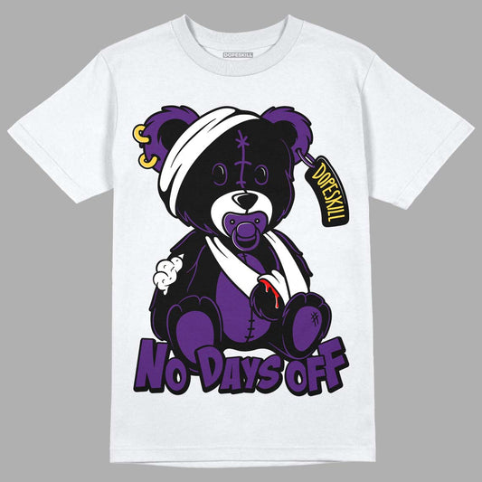 Field Purple 12s DopeSkill T-Shirt Hurt Bear Graphic