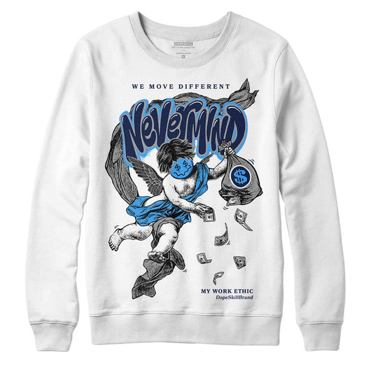 AJ Spizike White Obsidian DopeSkill Sweatshirt Nevermind Graphic