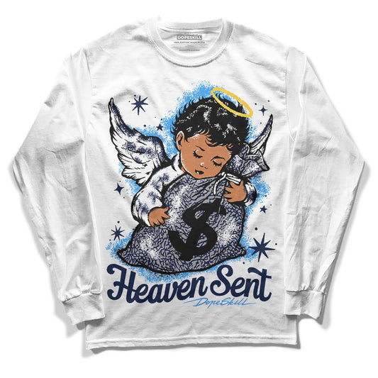AJ Spizike White Obsidian DopeSkill Long Sleeve T-Shirt Heaven Sent Graphic